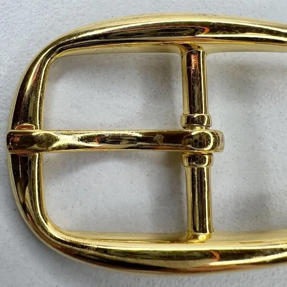 Vintage Gold Tone Simple Basic Belt Buckle for up to 1 Inch Belt